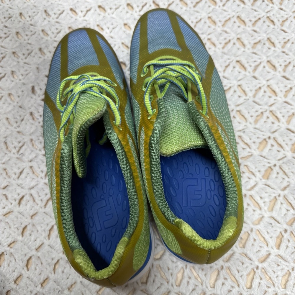 FootJoy Golf Shoes Multicolor Soft Cleats Men 9 M Low Top Greens Course PGA Club - Picture 10 of 11